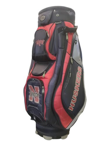 Used Team Effort HUSKERS Mens Stand Bag Red And Black 11862-S000093322