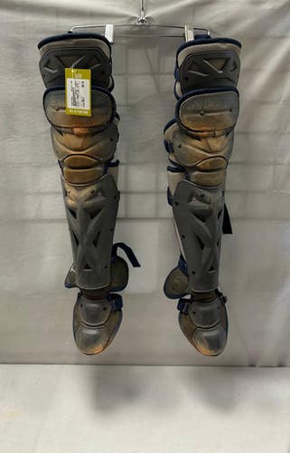 Used Mizuno SAMAURI ADT SHINS Catchers Leg Guards Navy Blue Adult 11490-S000270322