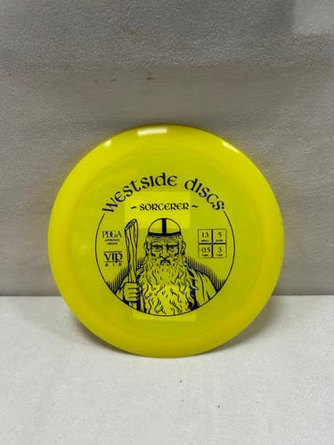 Used Westside VIP SORCERER Disc Golf Driver Yellow 11490-S000270310