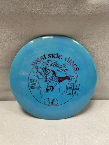 Used Westside TOURNAMENT WORLD Disc Golf Driver Royal Blue 11490-S000270302