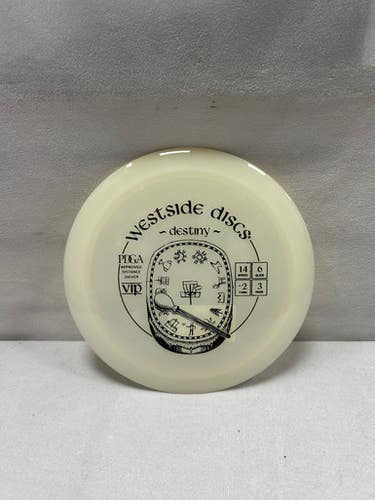 Used Westside VIP DESTINY Disc Golf Driver White 11490-S000270303