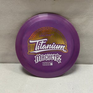 Used Discraft TI MACHETE Disc Golf Driver Purple 11490-S000270300
