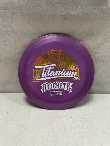 Used Discraft TI MACHETE Disc Golf Driver Purple 11490-S000270300