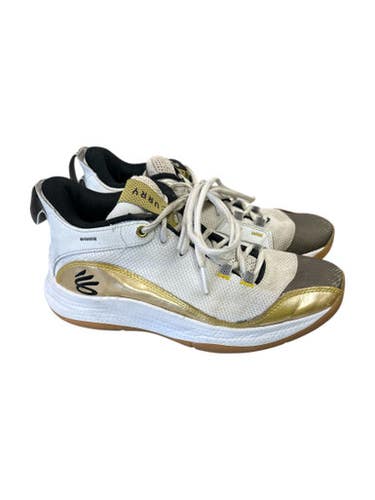 Used Under Armour 4208705347 Basketball Shoes M Gold And White Senior 7 11862-S000093120