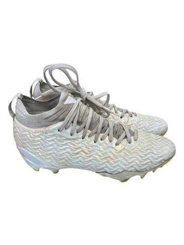 Used Under Armour 3028200-100 WHT CLEATS Adult FB Cleats White Senior 8.5 11862-S000093146