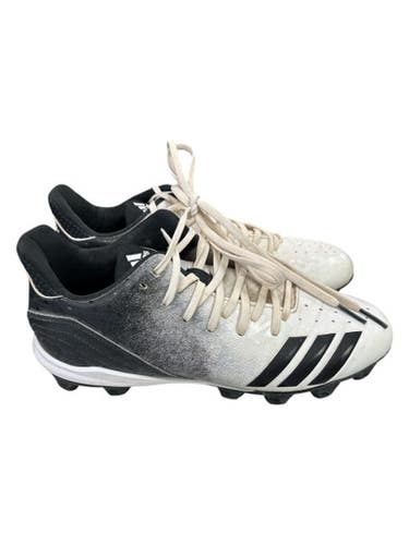 Used Adidas G26695 Adult FB Cleats Black And White Senior 8.5 11862-S000093172