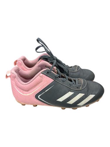 Used Adidas ABBC21 Soccer Cleats Grey And Pink Junior 02.5 11862-S000093174