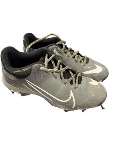 Used Nike DIAMOND BB/SB Cleats Black And Grey Junior 04 11862-S000093202