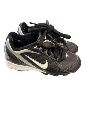 Used Nike BASEBALL BLK/WHT CLEAT BB/SB Cleats Black Youth 11.0 11862-S000093195
