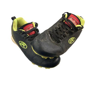 Used Rawlings BB CLEATS BB/SB Cleats Black Junior 01 11760-S000089463