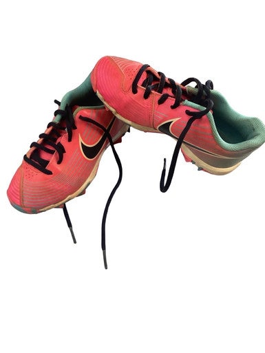 Used Nike SOFTBALL CLEATS BB/SB Cleats Pink Youth 13.0 11760-S000089449