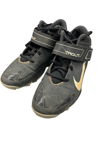 Used Nike TROUT BB/SB Cleats Black Junior 06 11682-S000124089