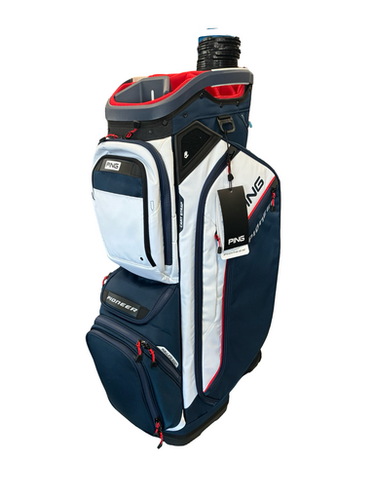 Used Ping PIONEER Mens Cart Bag Navy Blue 11682-S000129284