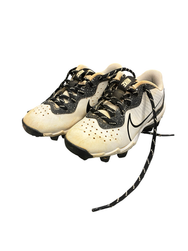 Used Nike BASEBALL CLEATS BB/SB Cleats White Youth 11.0 11682-S000129357