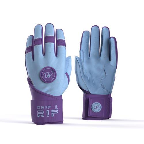 Drip & Rip™ 'Baller' Series Premium Leather Long Cuff Batting Glove Mint Condition (Closeout)