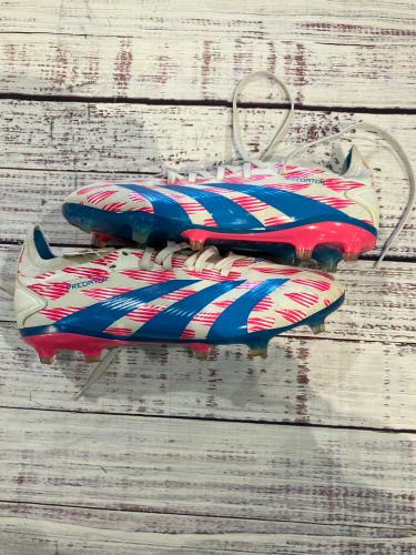White Men's Size M 7.5 (W 8.5) Adidas Predator Elite FG Cleats (Used)