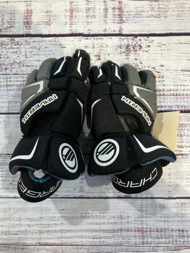 Black Maverik Charger Lacrosse Gloves I Youth Small (Used)