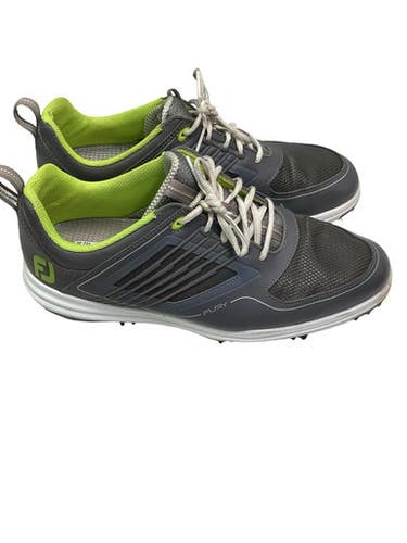 Used Foot Joy FURY Mens Golf Shoes Grey Senior 11 11347-S000265786