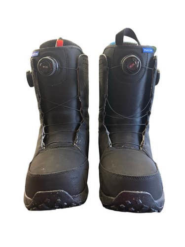 Used Burton Photon DBL Boa Mens Snowboard Boots Black Senior 10.5 10299-S000308049