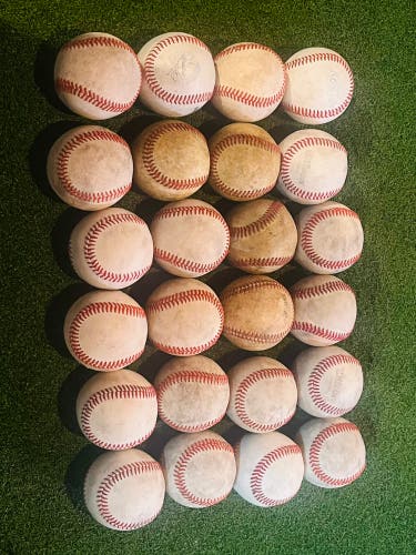 2 dozen used baseballs. Great shape not warped.