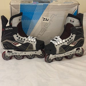 Bauer Mega 30-50 Inline Hockey Skates 11D w/Box + Accessories