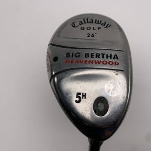 Callaway Big Bertha Heavenwood 5 Hybrid 26* RCH 75w Senior Graphite Mens RH