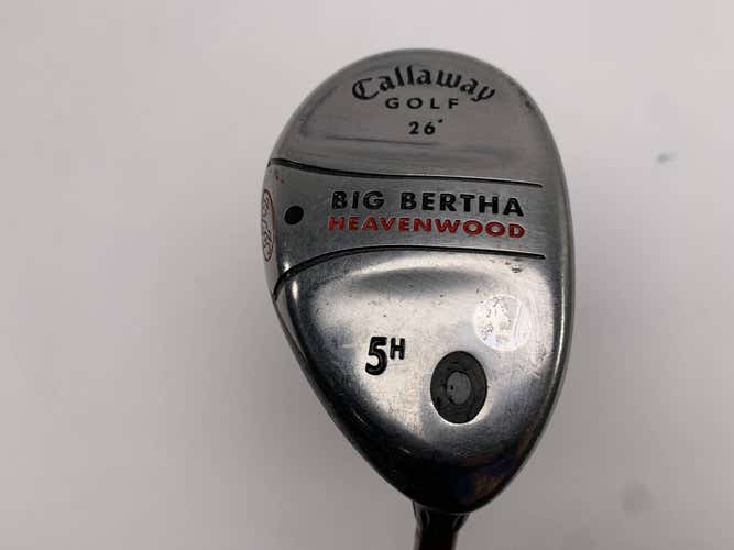 Callaway Big Bertha Heavenwood 5 Hybrid 26* RCH 75w Senior Graphite Mens RH