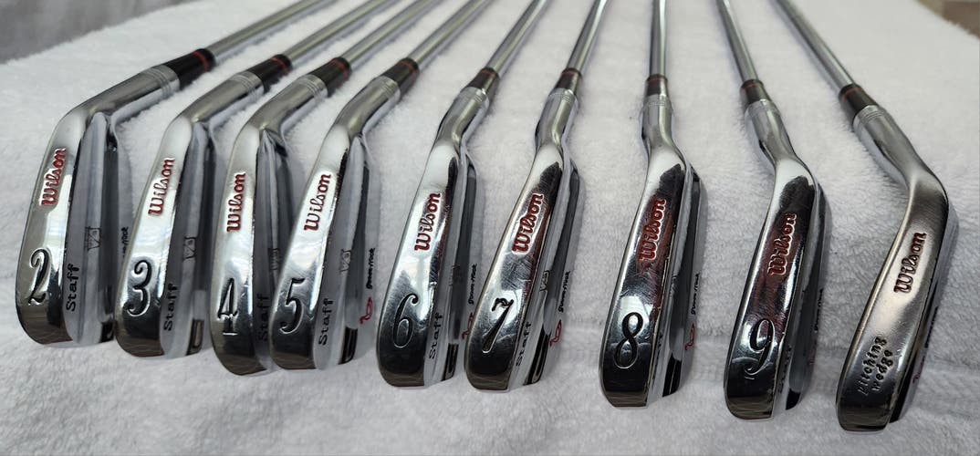 Wilson Staff Gooseneck Iron Set (2-9 irons & PW; 9 clubs) RH; Steel Shafts