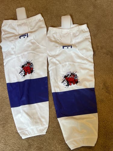 White Senior Large Bauer Socks Pro Stock (New)