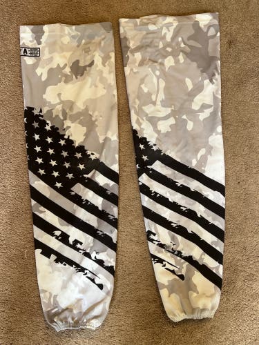 White Senior Large K1 Socks Pro Stock (Used)