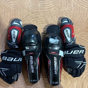 Youth Bauer+CCM Starter Kit (Gloves, Elbows, Shins) (Used)