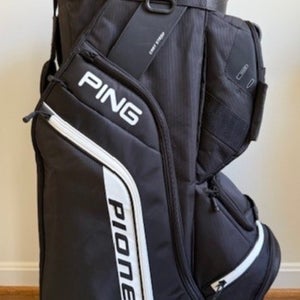 Black/White Men's Ping Pioneer Cart Bag - Excellent Condition!!!!