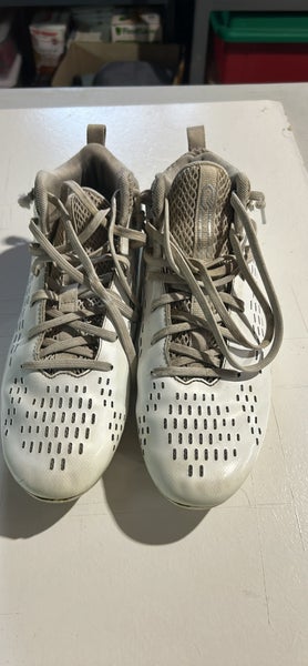 White Unisex Size M 9.0 (W 10.0) Adult Under Armour Spotlight Mid Top (Used)