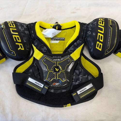 Youth Size Medium Bauer Supreme MACH Ice Hockey Player Shoulder Pads