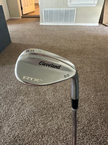 Men's Cleveland Rtx-4 Right Handed Wedge Wedge Flex 60 Degree Steel Shaft (Used)
