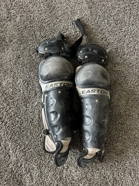 Black Junior Easton Shin Guards (Used)