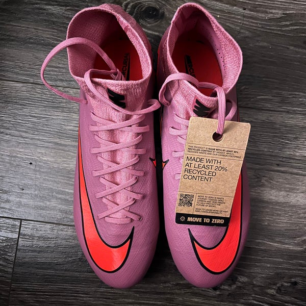Pink Men's Size M 10.5 (W 11.5) Nike Mercurial Superfly Molded Cleats Cleats (New)