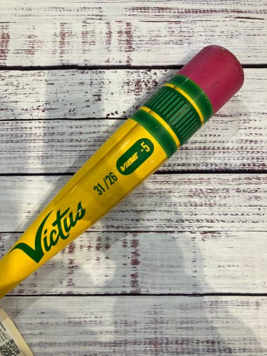 2024 Victus Vibe Alloy Bat USSSA Certified (-5) Alloy 26 oz 31" (Used)