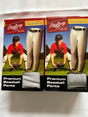 Gray Youth Small Youth Rawlings Game Pants (New)