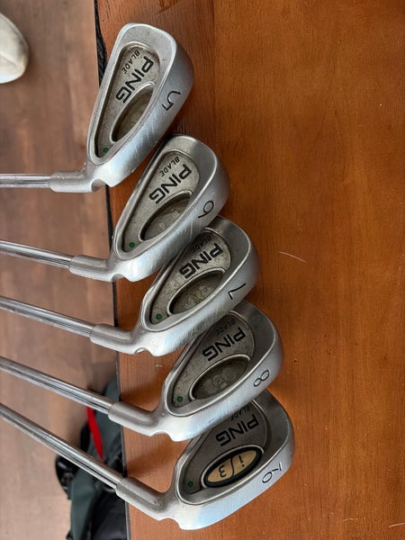 Men's 2000 Ping i3 Blade Right Handed Iron Set Stiff Flex 5 Pieces Steel Shaft (Used)