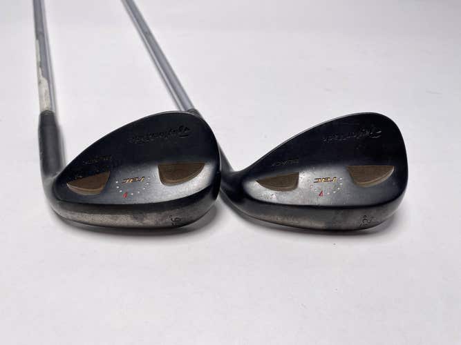 TaylorMade Rac Black Wedge Set 52* 8 56* 12 True Temper Dynamic Gold Mens RH