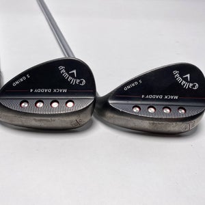 Callaway Mack Daddy 4 Black Wedge Set 56* 10 60* 10 Dynamic Gold S200  Mens RH