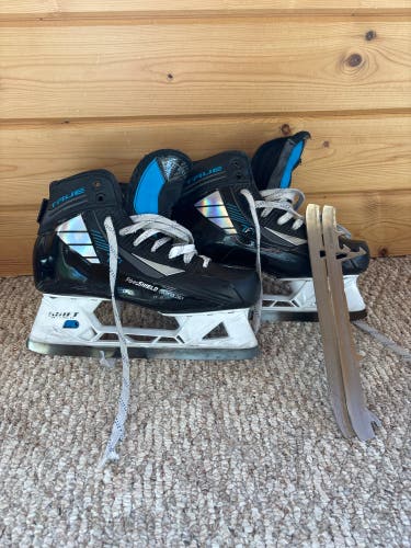 2021 True TF7 Hockey Goalie Skates Regular Width 8 (Used)