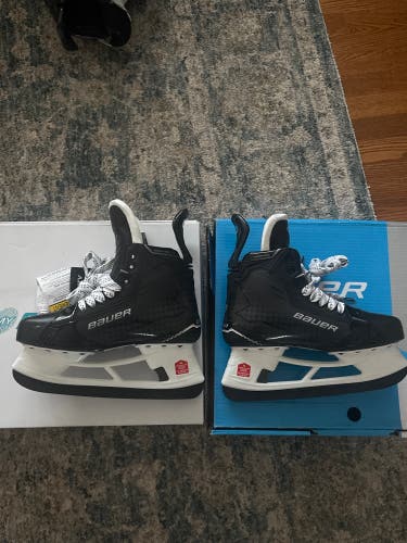 Black 2024 Bauer Supreme Shadow Hockey Skates 9 (No Steel) (New)