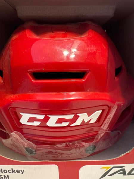 CCM Tacks 710 Helmet Pro Stock Red Large (New)