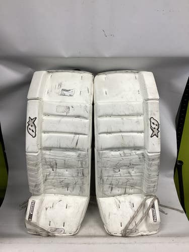 Used Brians H SERIES Goalie Leg Pads Senior White 31" 11851-S000044379