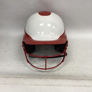 Used RIP-IT HELMET W/ MASK Batting Helmet w/Mask White SM 11851-S000044381