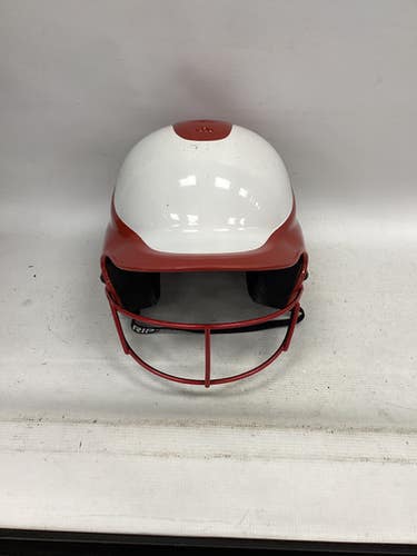 Used RIP-IT HELMET W/ MASK Batting Helmet w/Mask White SM 11851-S000044381