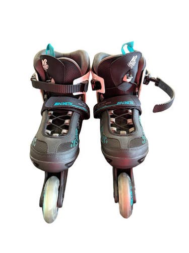 Used K2 KINETIC 80 PRO W Senior Rec Fitness Skates Black Senior 9 10299-S000307838