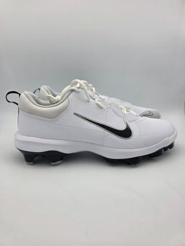 Nike Force Trout 9 Pro MCS Baseball Cleats White Silver FZ0915-102 Men’s Sz 11